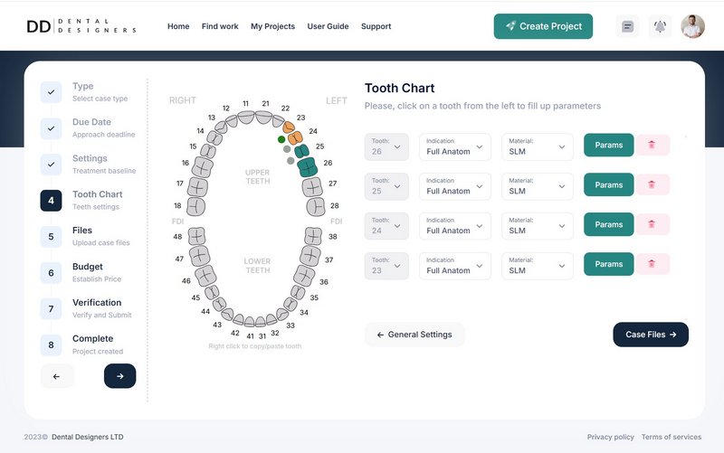 Dental Designers Web Platform
